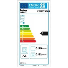 Beko FBM6730GA Κουζίνα Ηλεκτρική 72lt με Κεραμικές Εστίες 60cm